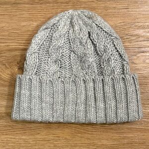 MICHAEL Michael Kors Gray Cable Knit Beanie